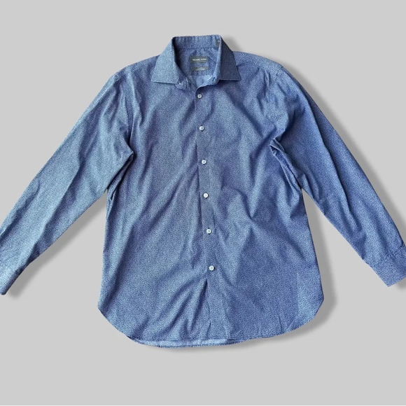 Michael Kors OEKO-TEX Non  Iron Printed Slim Fit Dress Shirt - Picture 3 of 14